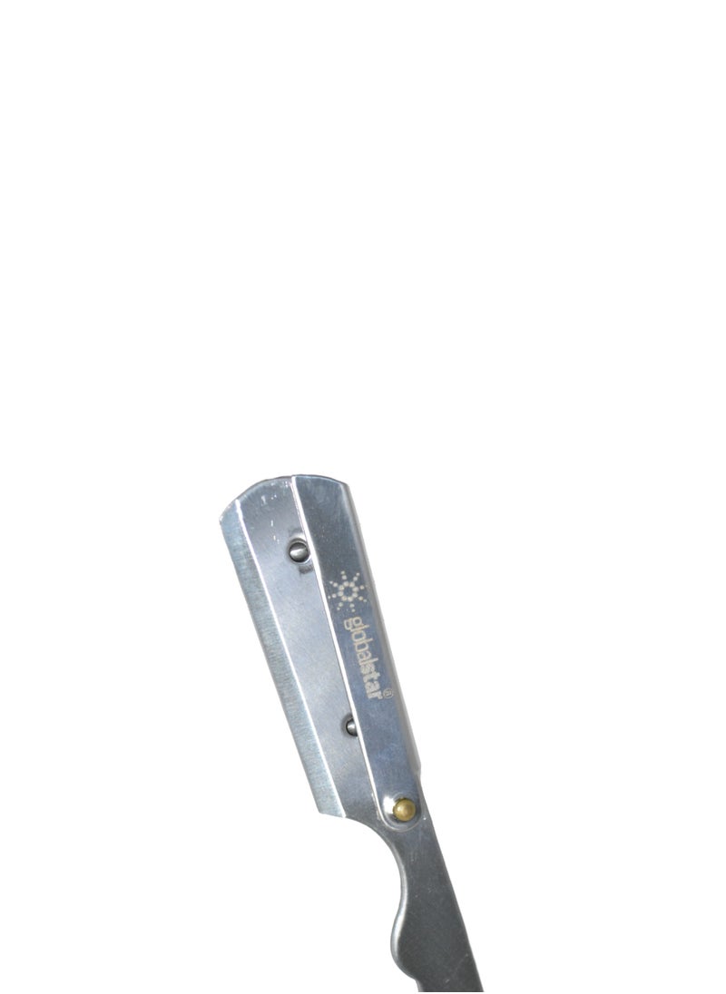 globalstar - Globalstar Black Handle Straight Razor - Premium Quality for Professional Shaving - Image 1