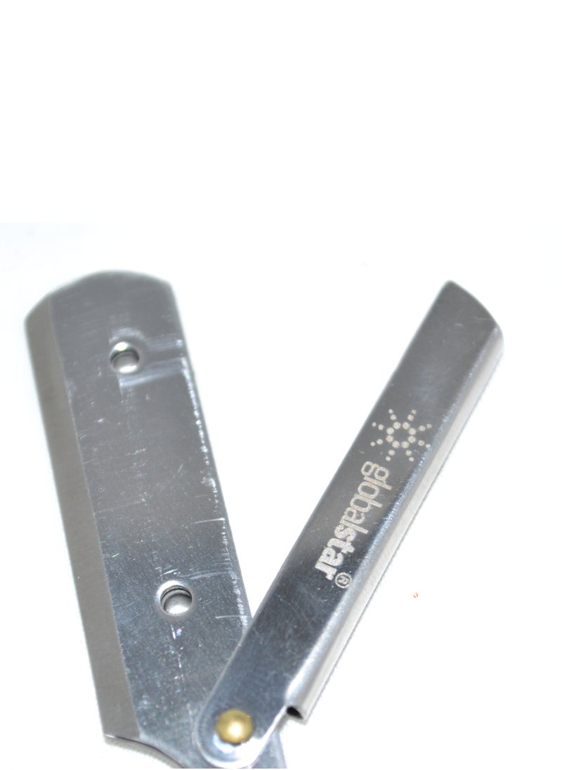 globalstar - Globalstar Black Handle Straight Razor - Premium Quality for Professional Shaving - Image 1