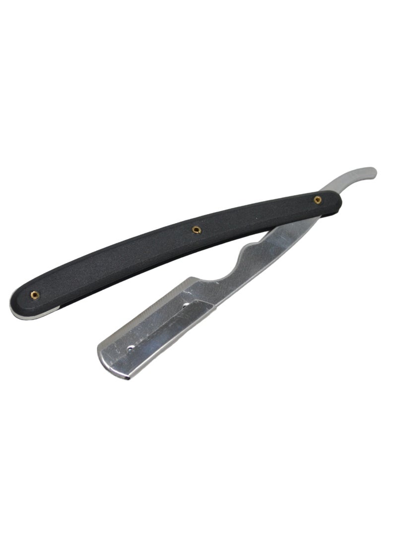 globalstar - Globalstar Black Handle Straight Razor - Premium Quality for Professional Shaving - Image 1