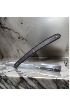 Globalstar Black Handle Straight Razor - Premium Quality for Professional Shaving