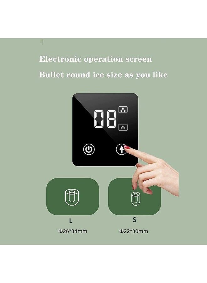 ACA Ice Maker Machine Counter Top, Prodution Time for Ice Cubes in 8 Min,Make 12Kg Ice in 24Hrs Ice Maker Machine Small for Home with Ice Scoop and Basket LED Display  - Image 3