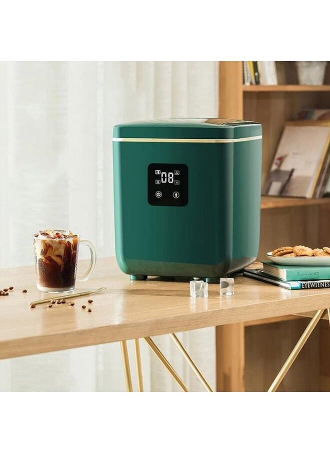Ice Maker Machine Counter Top, Prodution Time for Ice Cubes in 8 Min,Make 12Kg Ice in 24Hrs Ice Maker Machine Small for Home with Ice Scoop and Basket LED Display