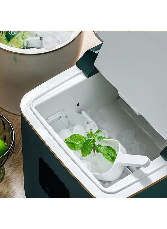 Ice Maker Machine Counter Top, Prodution Time for Ice Cubes in 8 Min,Make 12Kg Ice in 24Hrs Ice Maker Machine Small for Home with Ice Scoop and Basket LED Display