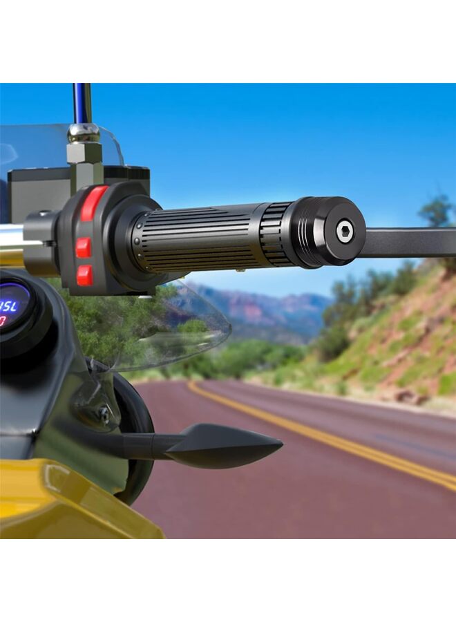 2pcs Handlebar Plug Aluminum 7/8 Inch Motorcycle Handlebar Gear Balanced Plug for Universal Handle Bar End Grips Slider Motorcycle Accessories (Color : Silver) - Image 3