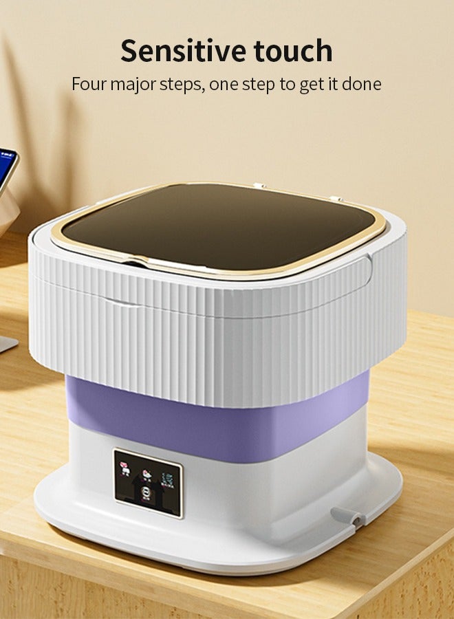 Snooe Folding Automatic Water Refill Shoes Washing Machine Portable Turbine Washer - Image 1