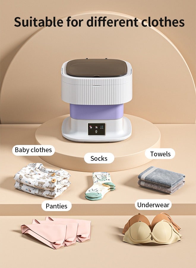 Snooe Folding Automatic Water Refill Shoes Washing Machine Portable Turbine Washer - Image 2