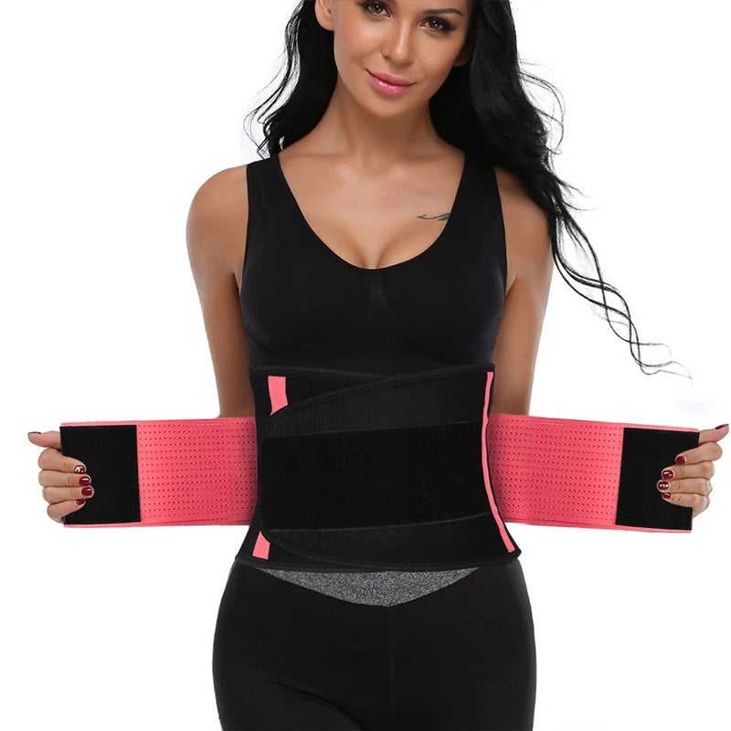 Bluejw Waist Trimmer Belt for Women & Men - Waist Trainer Sweat Band - Polyester Sauna Belt - Tummy Control Workout Fitness - Image 2
