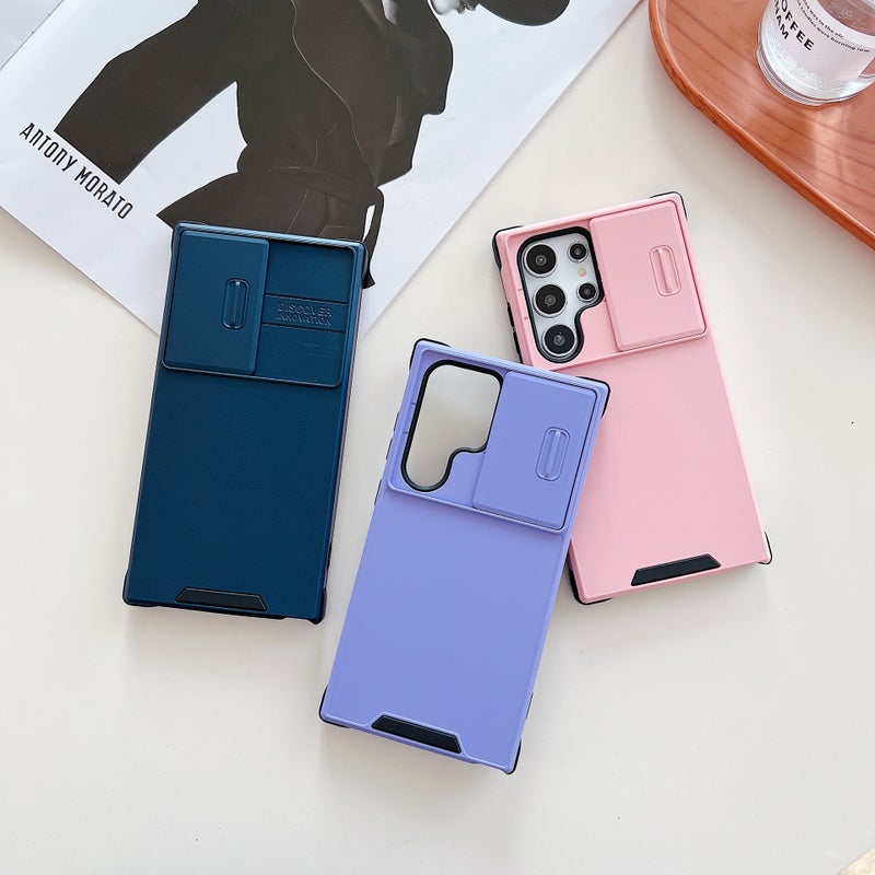 Drop Protection Scratch Resistant PC for Redmi Note 13 Pro with Kickstand and Strong Magnetic in Blue for Personal Use - Image 3
