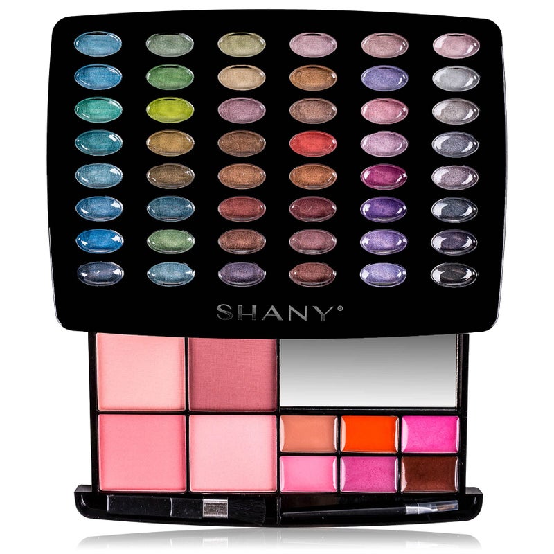 SHANY Glamour Girl Makeup Kit Eyeshadow Beauty Palette with Eye shadows, Blushes, Lipstick Lip-gloss, Make up Mirror, Cosmetics applicators, Premium Gift Packaging - Glamour - Image 2