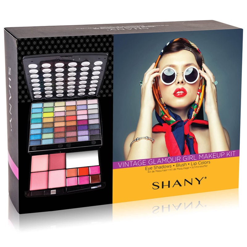 SHANY Glamour Girl Makeup Kit Eyeshadow Beauty Palette with Eye shadows, Blushes, Lipstick Lip-gloss, Make up Mirror, Cosmetics applicators, Premium Gift Packaging - Glamour - Image 5