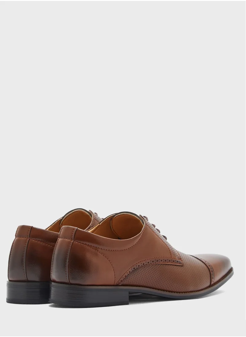 Robert Wood Emboss Textured Formal Lace Ups