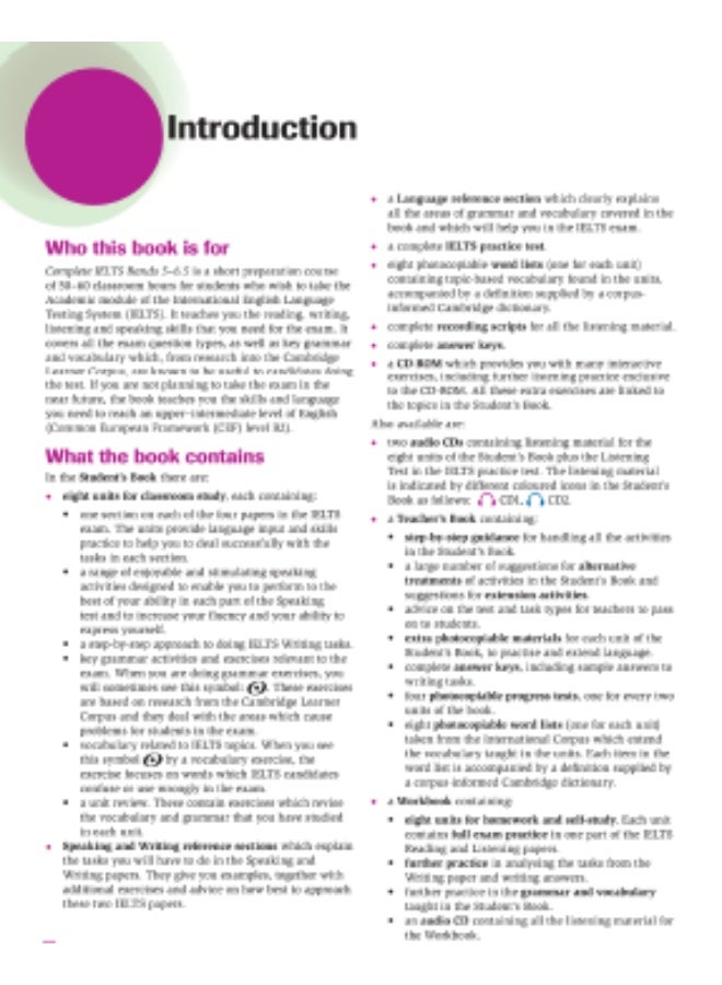 Cambridge Complete IELTS - Materials for preparing for various exams_Bands_5_6.5_Students_Book - Image 2