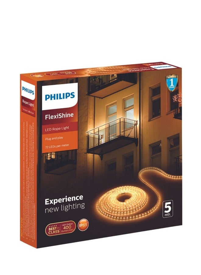 PHILIPS FlexiShine 5 Meter Plug n Play LED Rope Light (Red) - Waterproof (IP65 Rated) and Flexible - Image 2