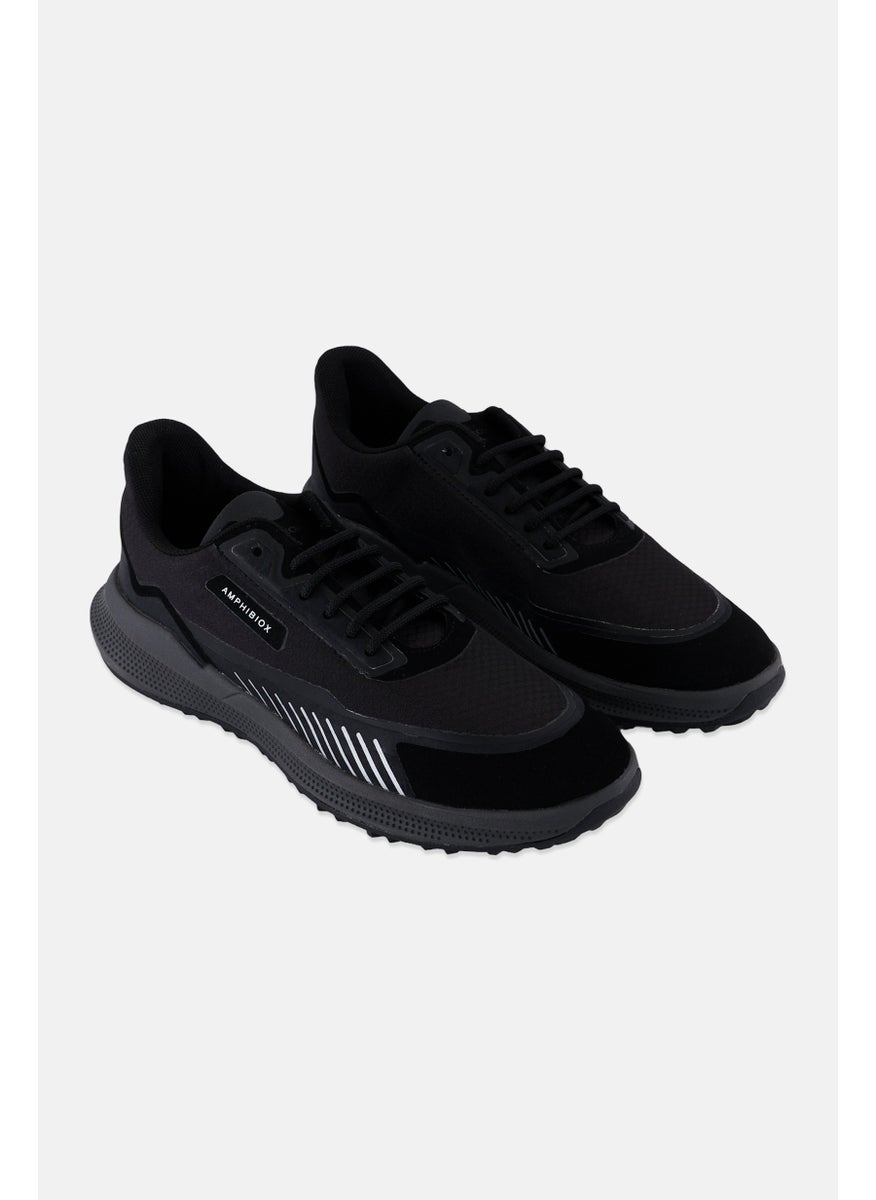 GEOX Men U PG1X ABX A Lace Up Casual Shoes, Black  - Image 1