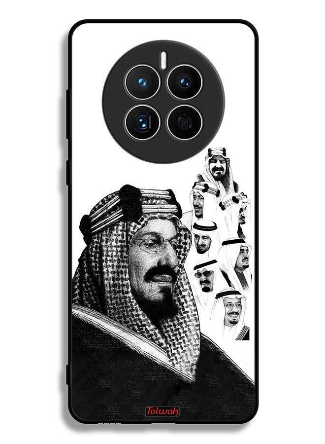 Tolwak Huawei Mate 50 Protective Case Cover Kings Of Saudi Arabia BW Poster Art - Image 2