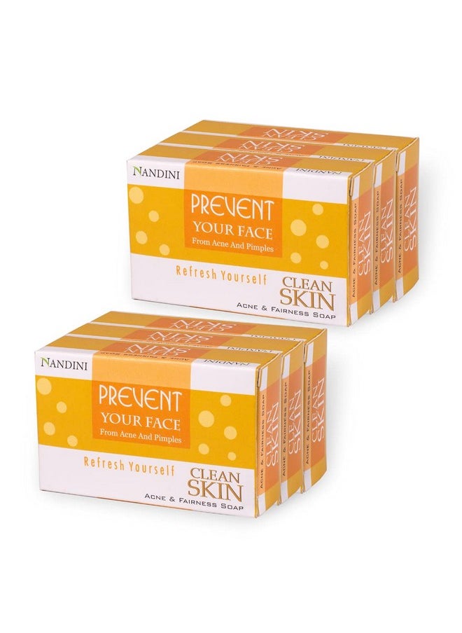 Nandini - Clean Skin Acne And Fairness Soap, 75G (Pack Of 6) - Image 1
