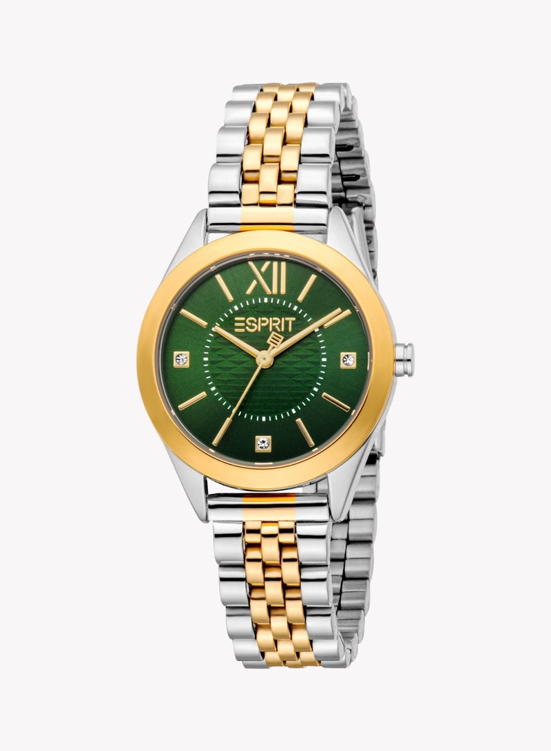 ESPRIT Women's Silver/Gold Watch | ES1L434M1065 - Image 1