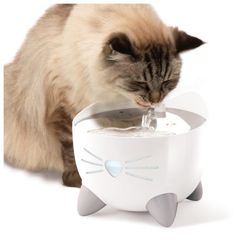 Catit PIXI Smart Water Fountain â€“ Automatic Cat Drinking Fountain with UV-C Clarifier Light and App Support,White - Image 2
