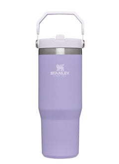 STANLEY IceFlow 30 oz Stainless Steel Tumbler with Leak-Resistant Flip Straw - Vacuum Insulated Water Bottle for Home, Office, or Car, Keeps Drinks Cold for 12 Hours, Lavender Color