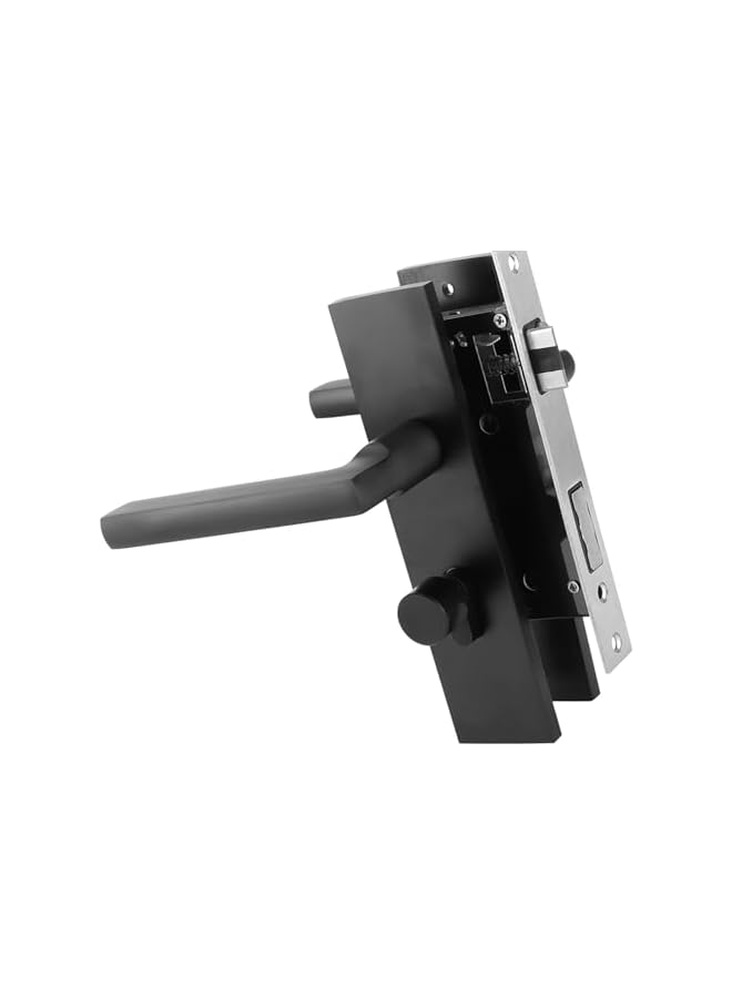 PROMASS promass Space Aluminum Home Security Bedroom Handle Lock with Keys, Suitable for 3.5-4.5cm Door Frames, Black  - Image 4