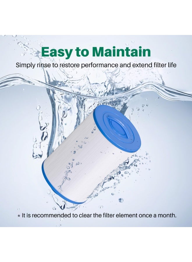 TOREAD FC-0359 SPA Filter Replacement for Unicel 6CH-940, PWW50P3(NOT PWW50P4), 817-0050, 25252, 03FIL1400, 1 1/2" SAE Thread Screw in Filter, 2 Pack - Image 1