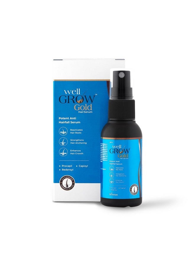 بريتون مصل نمو الشعر Wellgrow Gold مع Redensyl و Capixyl و Procapil للتحكم في تساقط الشعر وإصلاحه | يقوي ويعزز نمو الشعر للرجال والنساء - Image 2