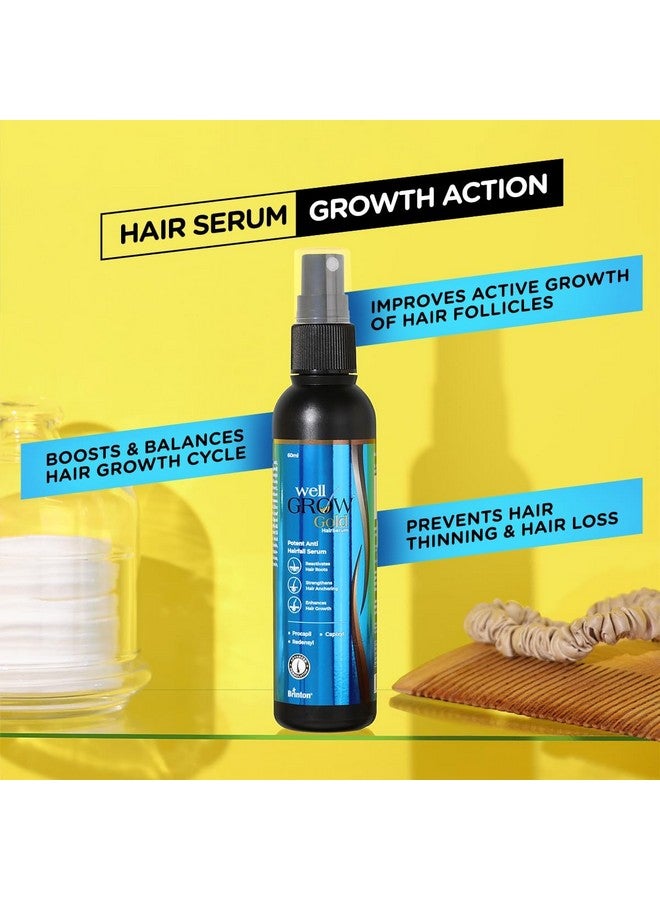 بريتون مصل نمو الشعر Wellgrow Gold مع Redensyl و Capixyl و Procapil للتحكم في تساقط الشعر وإصلاحه | يقوي ويعزز نمو الشعر للرجال والنساء - Image 4