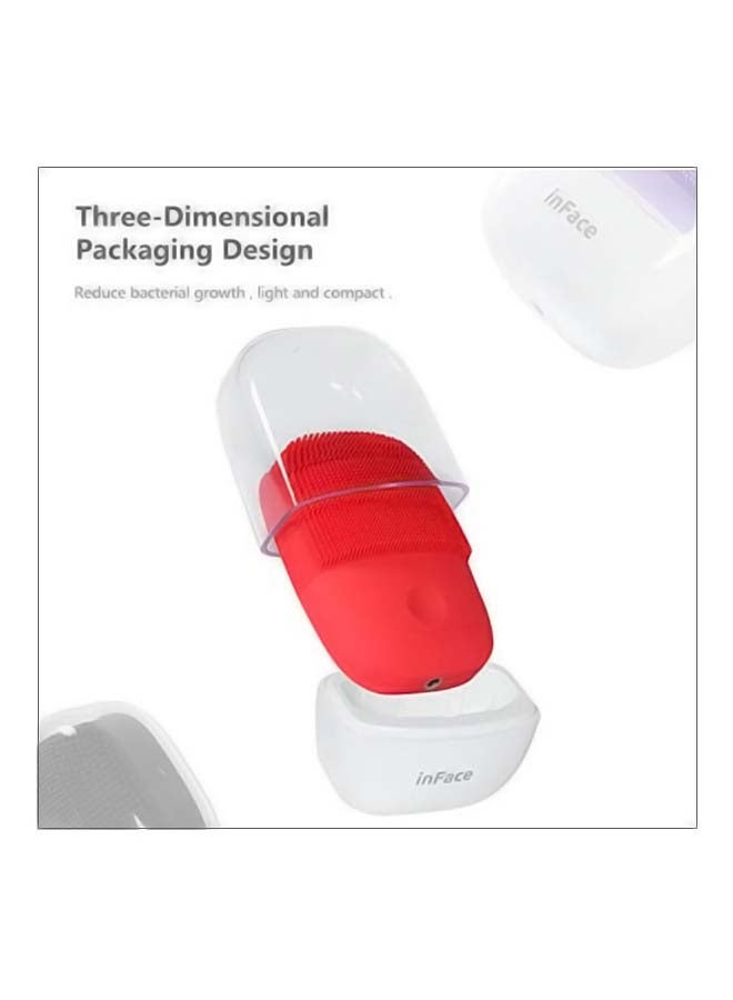 Xiaomi Inface Upgrade Version Facial Cleansing Brush Red - Image 4