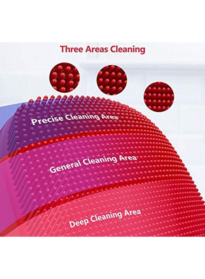 Xiaomi Inface Upgrade Version Facial Cleansing Brush Red - Image 5