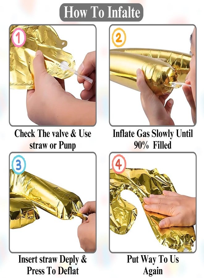 Flyloons 23rd Golden Colour Happy Birthday Foil Balloon Banner Set for 23 Year Old Men | with Number Twenty-three | 13 Letters Reusable Happy Birthday Metallic Foil Balloons Decoration Kit,15 pcs - Image 3