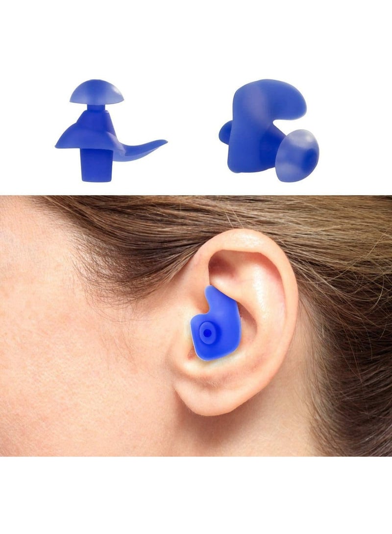 2 Pcs Upgrade Adjustable Ear Band, 2 Pair Silicone Earplugs Waterproof Neoprene Ears Protection for Kids Adults, Swimming Headband - Image 5