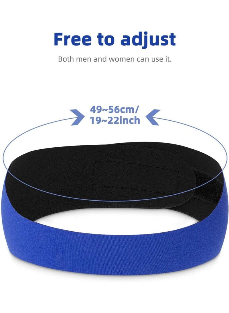 2 Pcs Upgrade Adjustable Ear Band, 2 Pair Silicone Earplugs Waterproof Neoprene Ears Protection for Kids Adults, Swimming Headband - Image 4