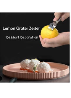 KASTWAVE 3 Pack Lemon Zester with Channel Knife Stainless Steel Citrus Zester Tool Orange Zester Grater Citrus Peeler Lemon Twist Tool Cocktail Garnish for Kitchen & Bar, Dishwasher Safe  - Image 2