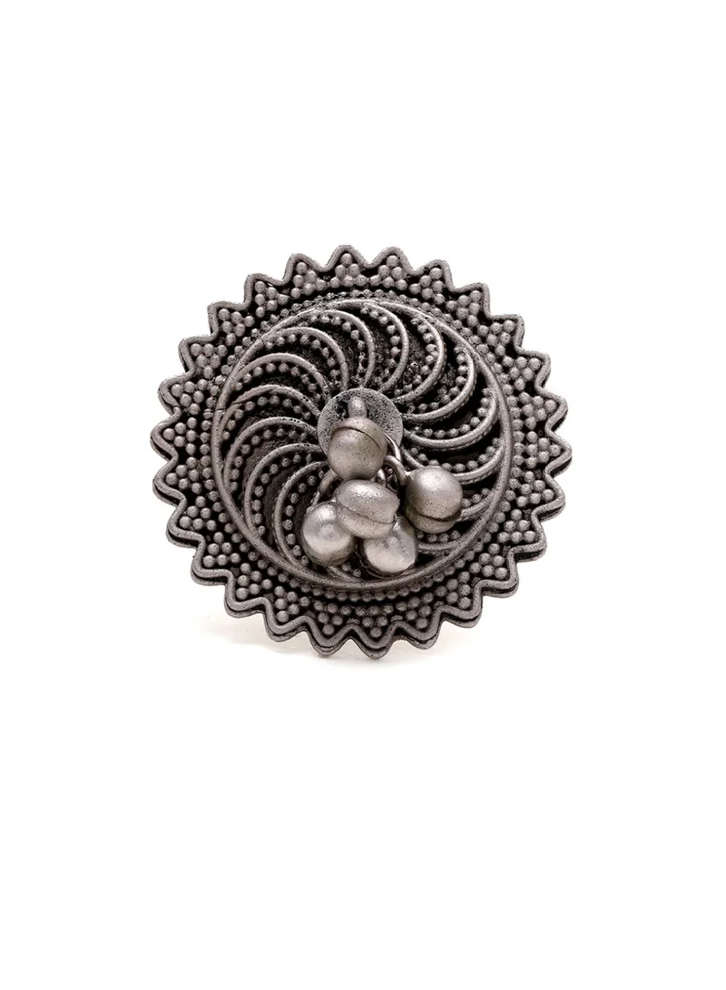 Priyaasi Oxidized Adjustable Finger Ring