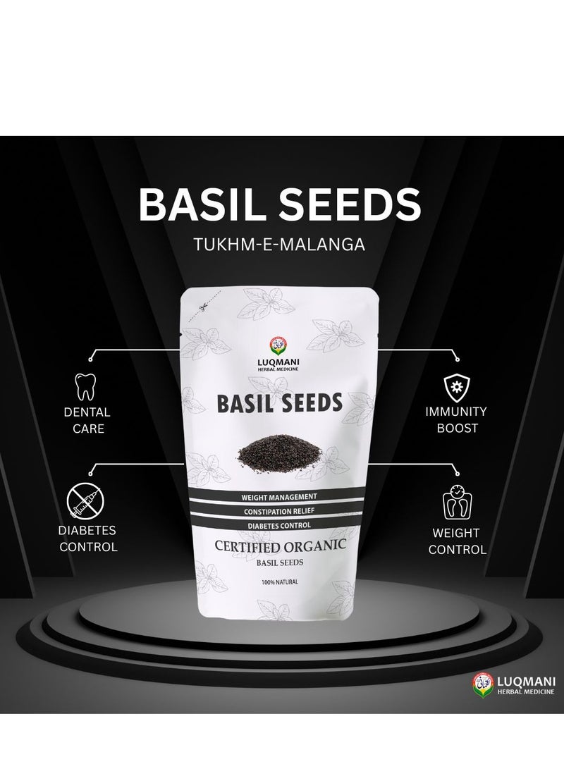 Luqmani Herbs Basil Seeds Tukhm e Malanga 100 gm Raw - Image 3