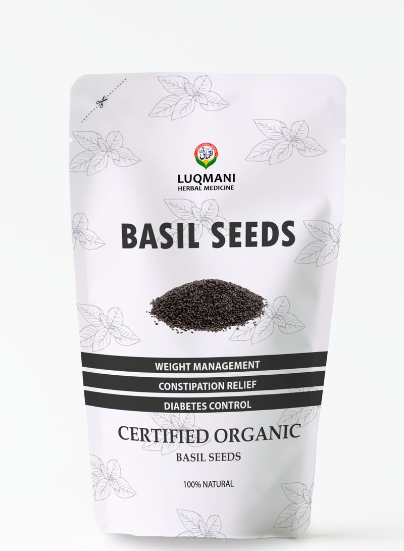 Luqmani Herbs Basil Seeds Tukhm e Malanga 100 gm Raw - Image 1