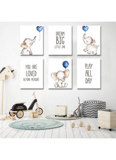 iMagitek Set of 6 Unframed Baby Boy Nursery Wall Art Prints, Blue Elephant Nursery Wall Decor, Elephants with Blue Balloons Wall Art Decorations for Baby Boy Nursery, Boy's Room (8" x 10") - pzsku/Z69C62F2797AF88BDCD8BZ/45/_/1737031429/3d85b7f4-7b13-4ff9-a005-2d47e27557f0