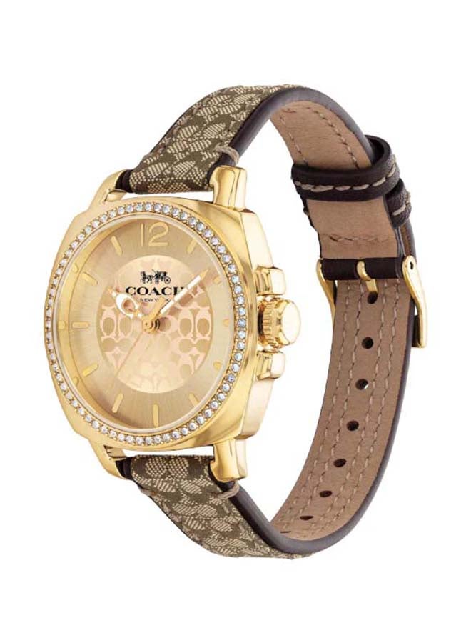 COACH TONNEAU ANALOG WOMEN'S GOLD CASE WATCH - 14503150 - Image 2