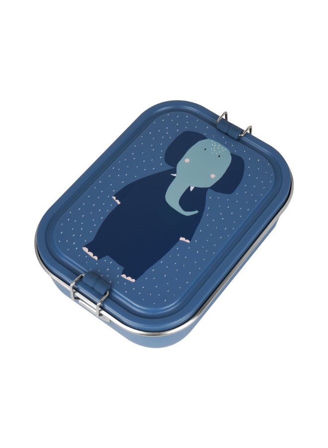 Trixie Stainless Steel Lunch Box Large - 2-Compartment - Mrs. Elephant - Image 1