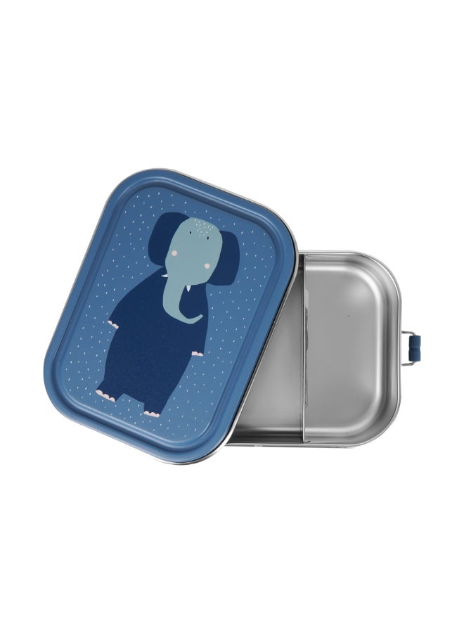 Trixie Stainless Steel Lunch Box Large - 2-Compartment - Mrs. Elephant - Image 3