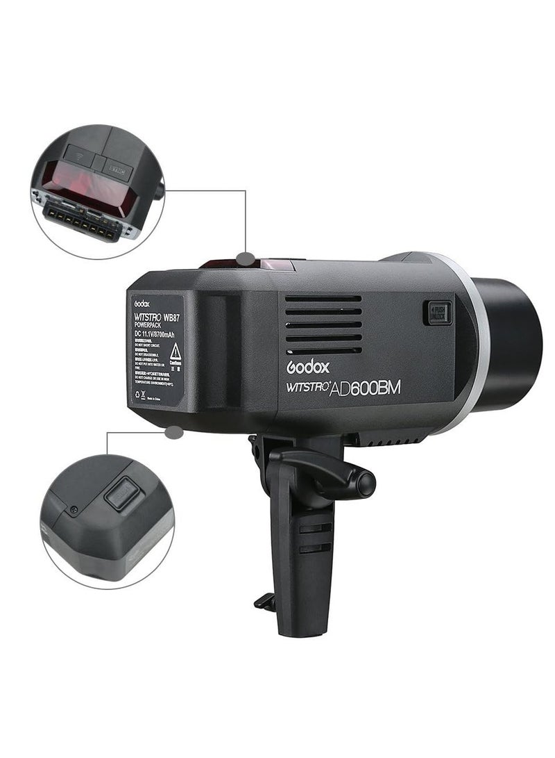 Godox AD600BM Falsh 600Ws Bowens Mount Outdoor Flash with 2.4G Wireless X System Compatible for Nikon Canon Sony Fujifilm Panasonic Olympus Camera (AD600BM)  - Image 3
