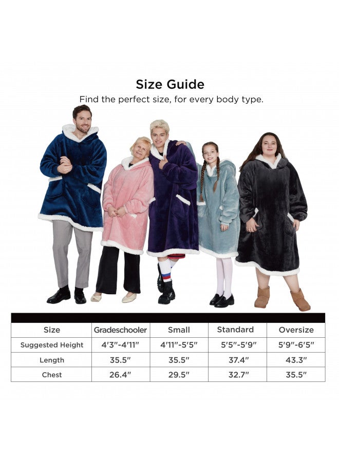 Bedsure Bedsure Wearable Blanket Hoodie Women - Sherpa Fleece Hooded Blanket for Women, Warm & Fashionable Blanket Sweatshirt with Giant Pocket, Christmas Gifts for for Women (Small, Brown)  - Image 4