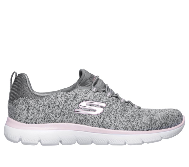Skechers Summits - Quick Getaway-Women's Casual Shoes-12983Id-Gylp-6,Gray/Light Pink,3 UK - Image 2