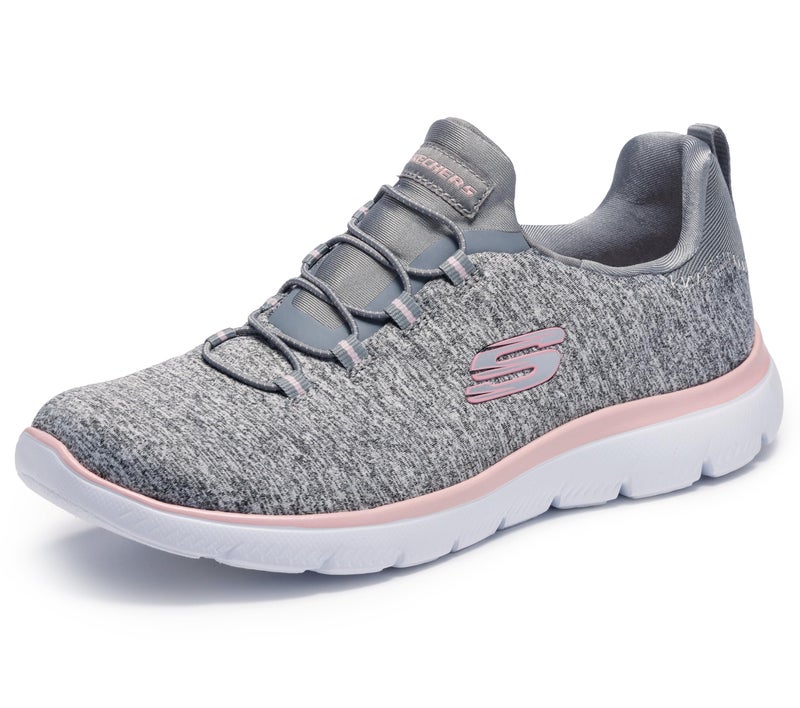 Skechers Summits - Quick Getaway-Women's Casual Shoes-12983Id-Gylp-6,Gray/Light Pink,3 UK - Image 4
