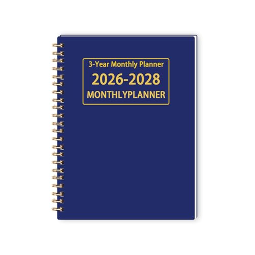 Dayvorax 2026-2028 Monthly Planner - 3 Year Monthly Calendar/Planner 2026-2028, 5.9" x 8.5", 36 Month Calendar Planner, Planners with Twin-Wire Binding, Lined Notes Pages - Image 1