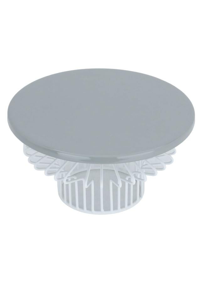 السيف  حامل تقديم من الفولاذ مقاس 11 × 20 × 20 سم، رمادي فاتح - Image 2