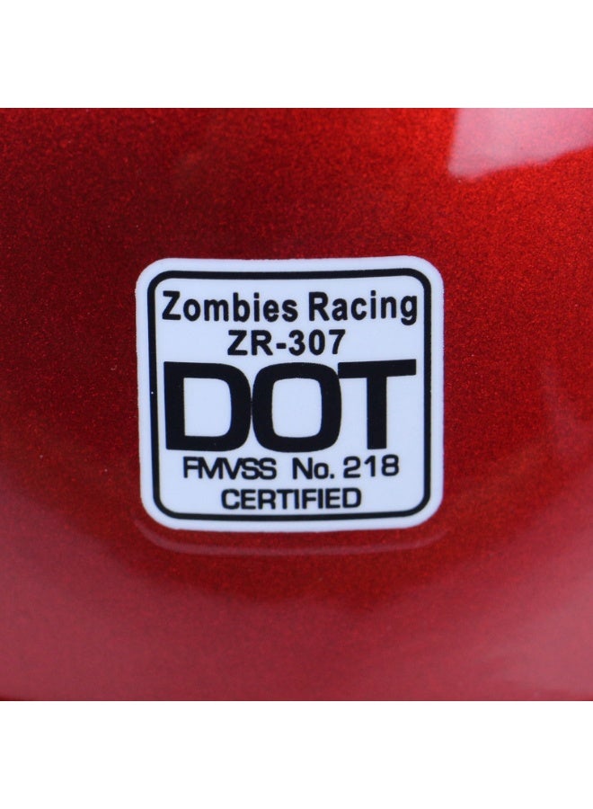 Glossy Black Retro American Style Motorcycle Half Helmet with Tactical Silver Frame Goggles & Moisture-Wicking Liner (L Size for 59-60 CM) - Image 4