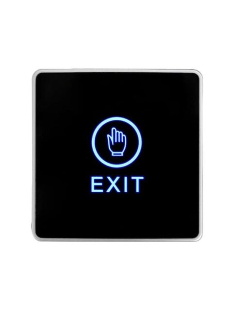 Touchless Exit Button Switch Square 86x86mm Surface Mount, No Touch Door Infrared Sensor with LED, Input DC12V Output NO/NC/COM for Access Control Systems Gates and Garage Openers