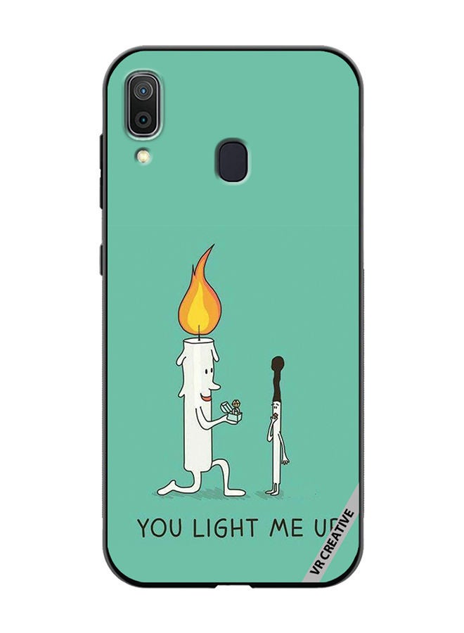 VR CREATIVE Protective Case Cover For Samsung Galaxy A30 You Light Me Up Design Multicolour - Image 1