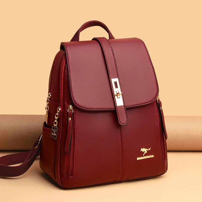 Backpack Women'S Korean Style Simple Fashion Women'S Backpack Commuter All-Match Large Capacity Shoulder Bag - Image 5